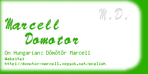 marcell domotor business card